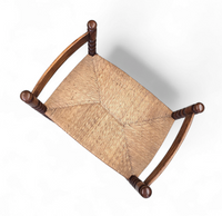 Turned wood small bench