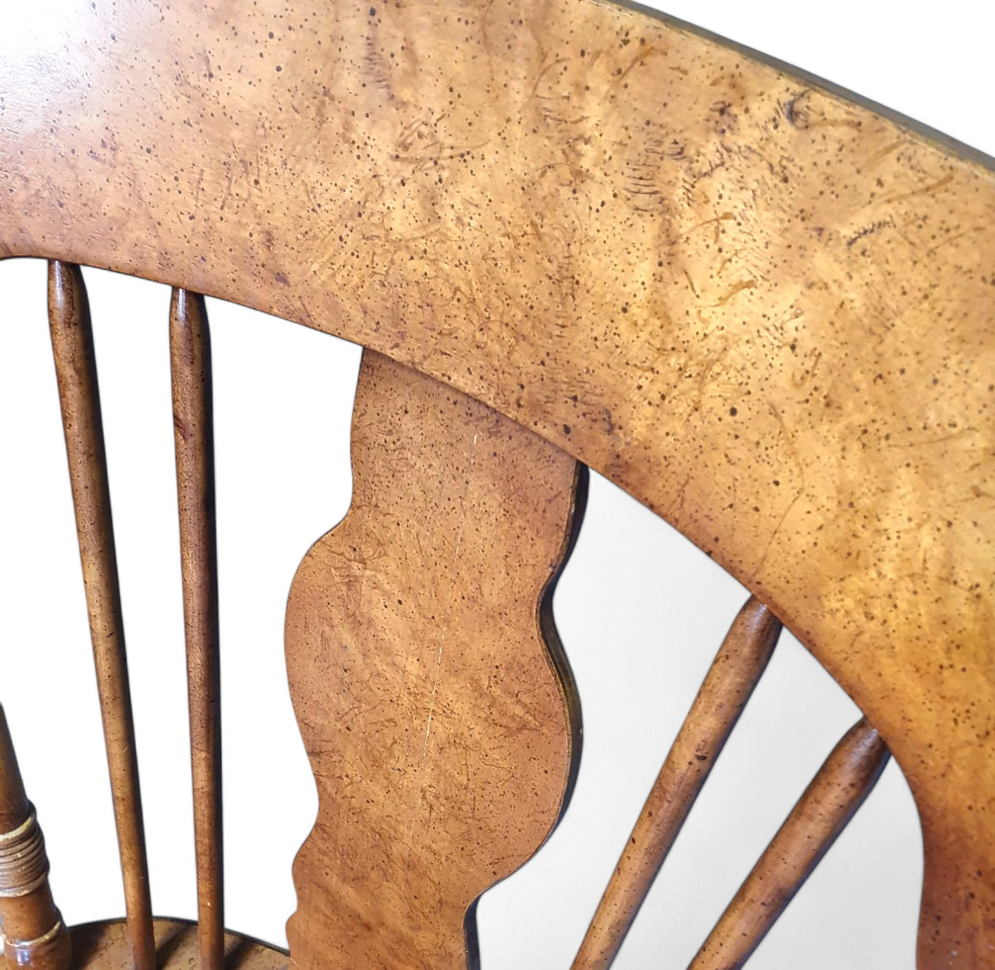 4 x George II solid / eagle claw / dining armchairs