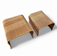 Rattan nesting site tables 1980s