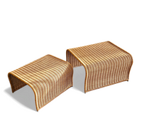 Rattan nesting site tables 1980s