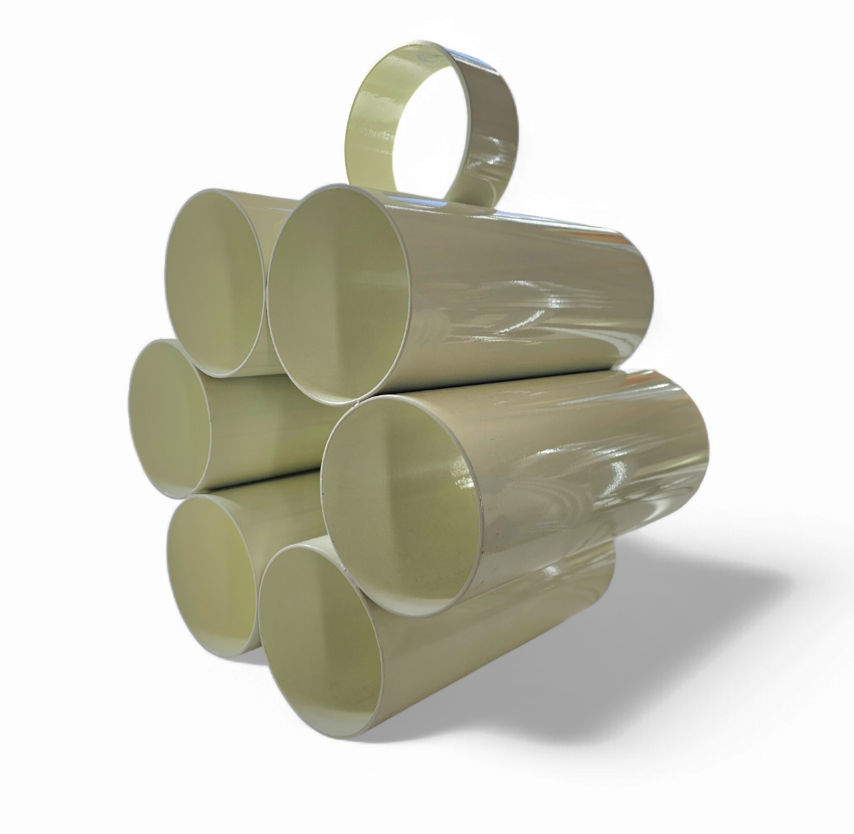 Space Age newspaper stand / magazine holder / model 6635 in white by Opal Germany / mid-century 70s