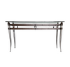 Console table with glass top 1980s