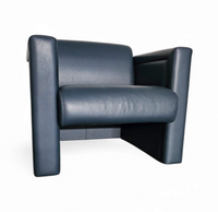 Pair / Trix and Robert Haussmann / Leather Chairs by Knoll