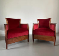 Set Art Nouveau  / Art Deco / club chairs / arm chairs