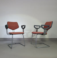 2 x very rare Nimbus 2103 Gispen chair / Circle software group 1983 / Peter de Boer