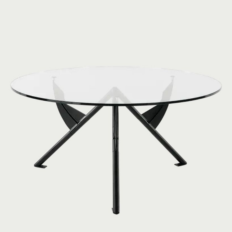 Philippe Starck / 1984 for François Mitterrand’s private office / President M / black dining table frame / Baleri