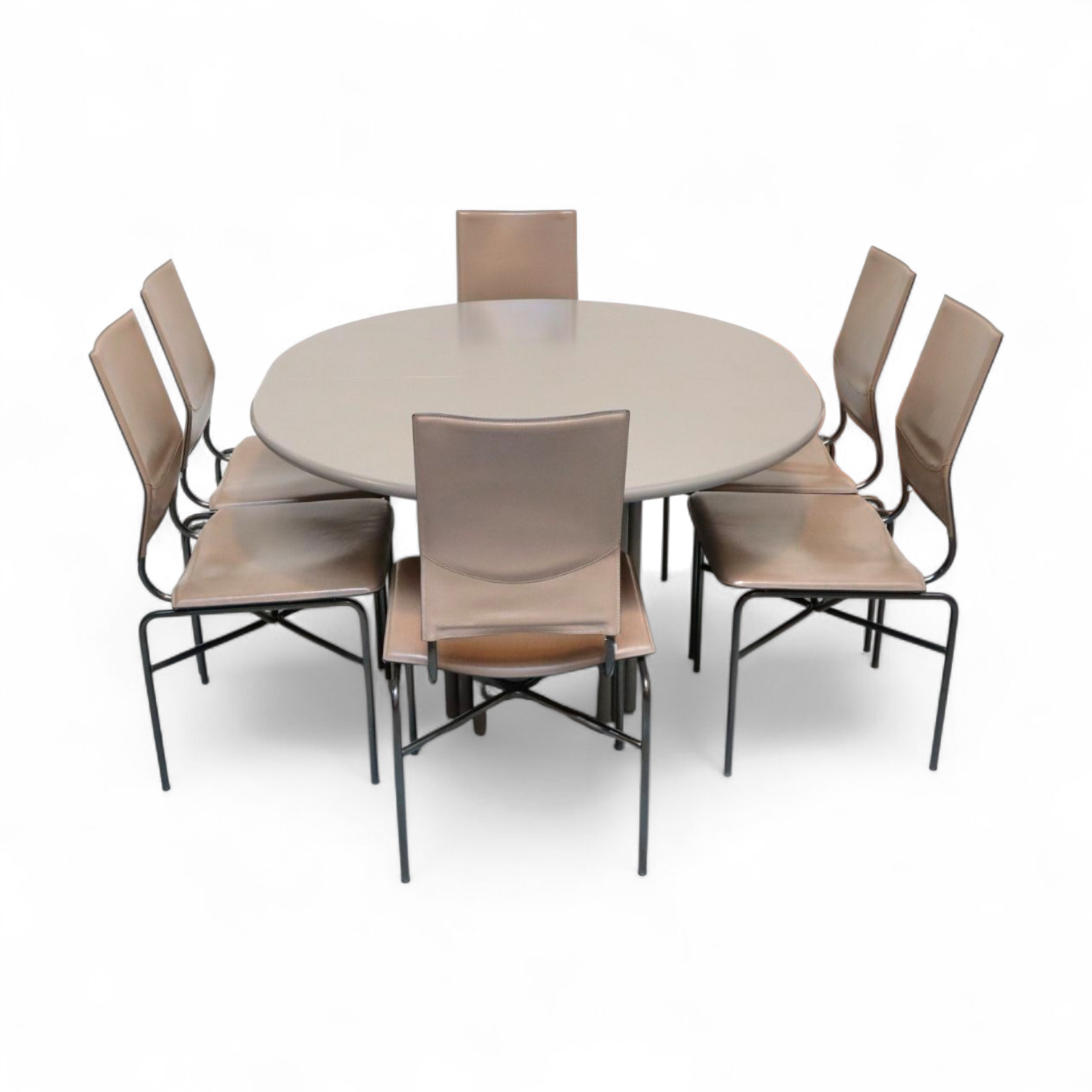 6 x Dining chairs designed by Ross Littell / Matteo Grassi