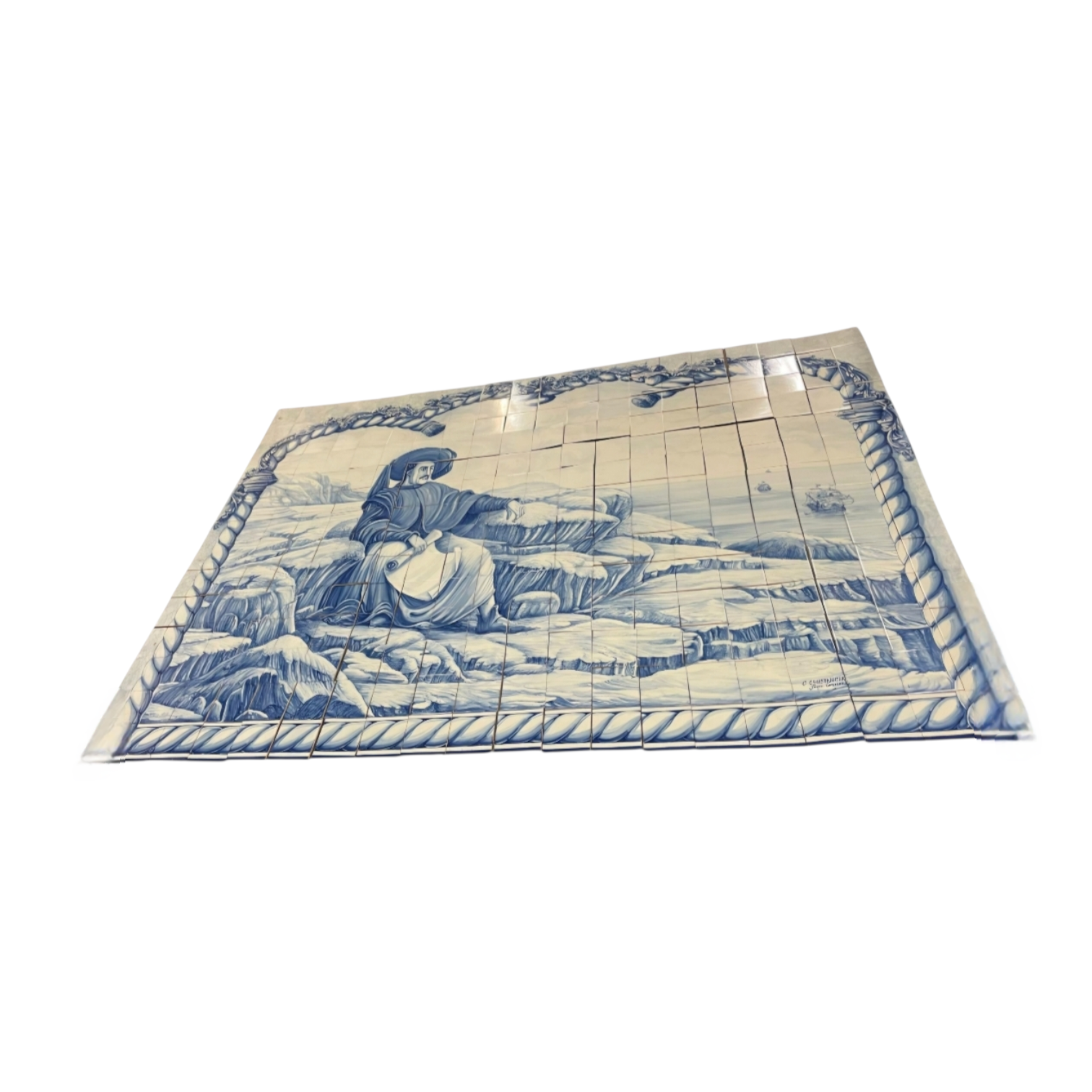 280 Hand painted Azulejos tiles / Henry the Navigator by C. Constantia / Jorge Gardoso 1996 / Portugal