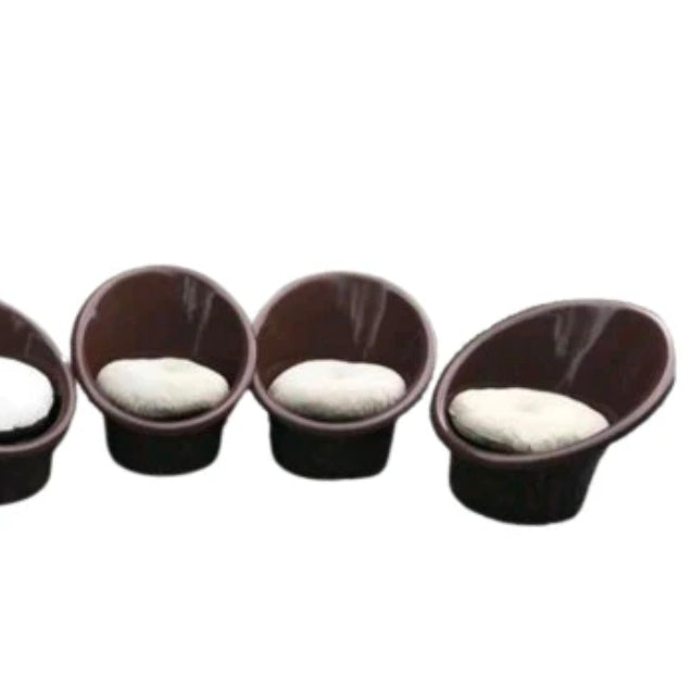 Skopa fauteuils van Ole Gjerlov Knudsen &amp; Torben Lind van Orth Plast / Ikea, jaren 70 / set van 6