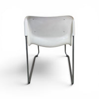20 x Gerd Lange West German Chrome SM 400 Swing Chairs / Blue upholstery / 1990s