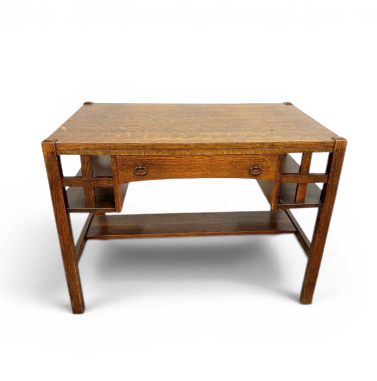 Early 20th-century oak Arts and Crafts desk by Bourn - Hadley USA / 1920s / USA / Stickley Brothers