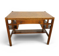 Early 20th-century oak Arts and Crafts desk by Bourn - Hadley USA / 1920s / USA / Stickley Brothers
