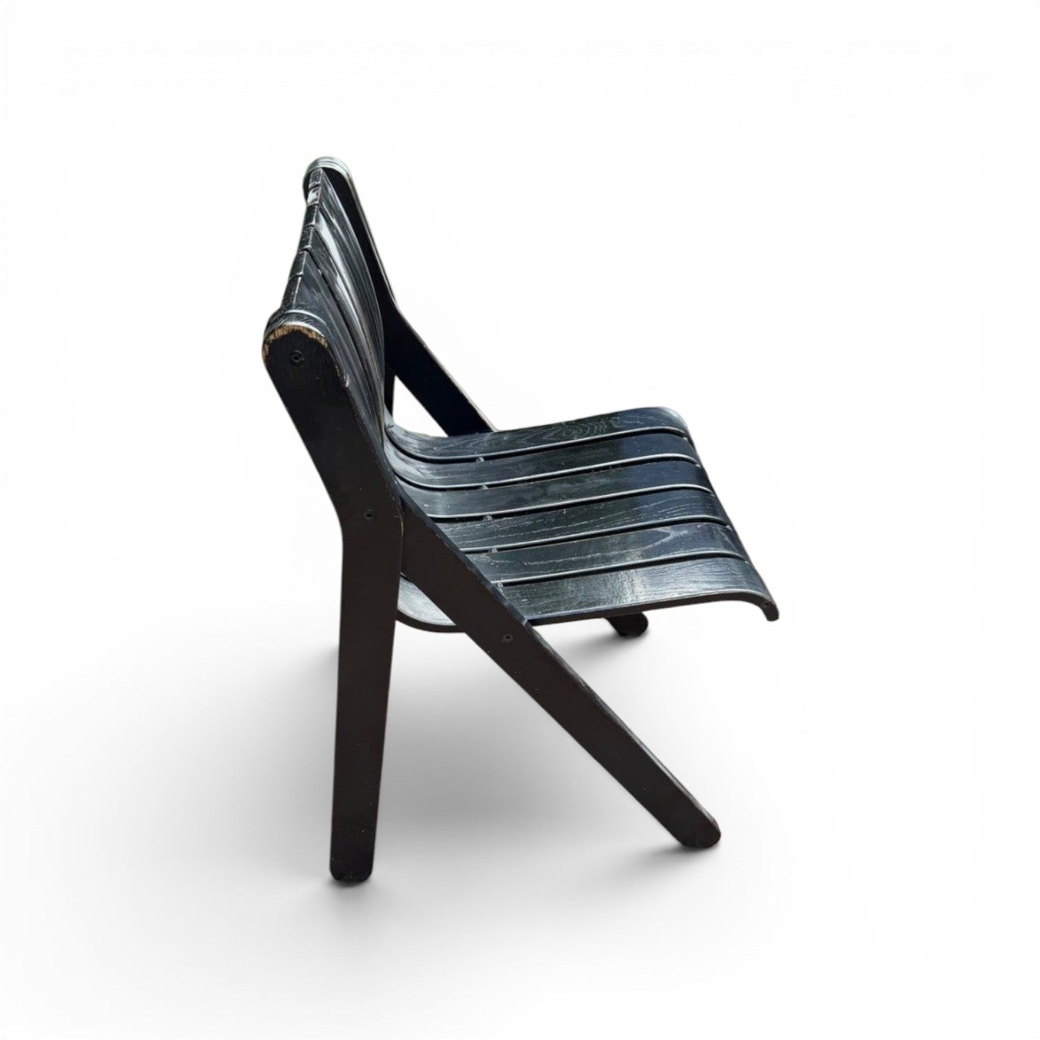 2 x Iconic stackable black chair / 1970s