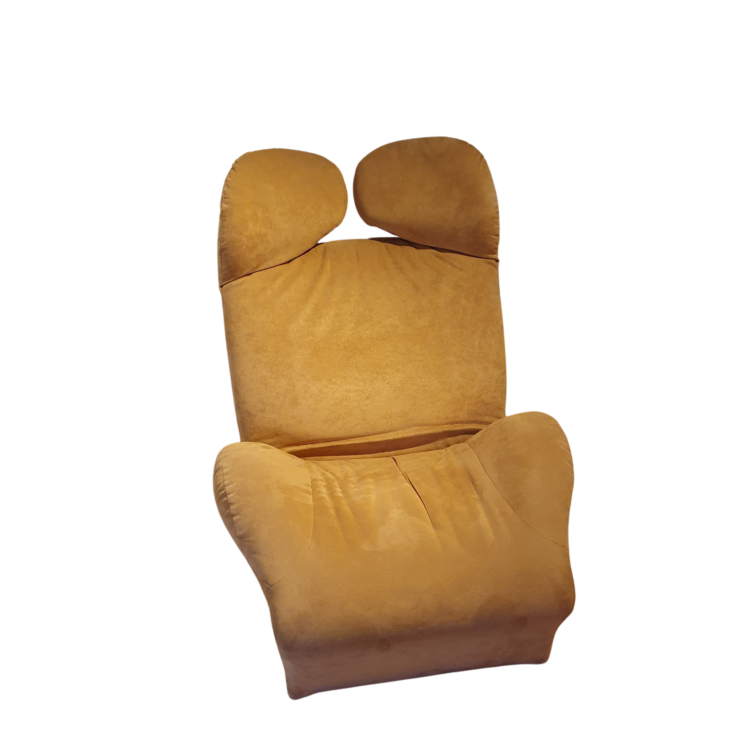 Vintage Lounge Chair Model Wink van Toshiyuki Kita voor Cassina jaren 80