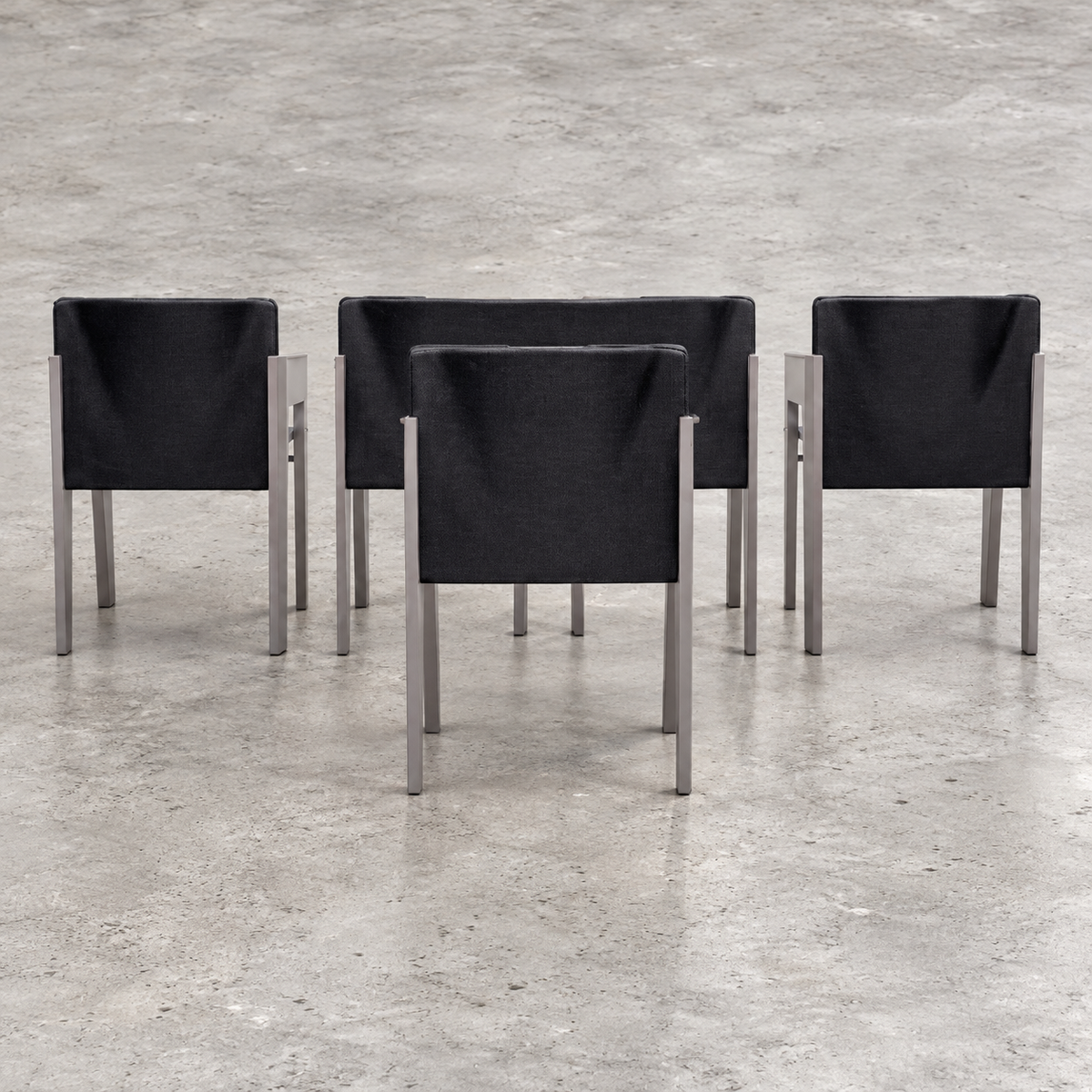 Set of 5 modernist dining chairs by Arnold Merckx for Arco / 1980s