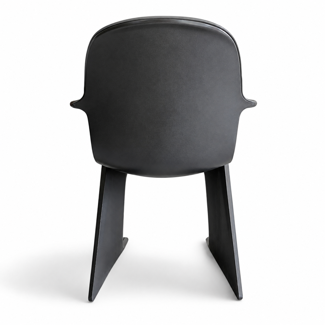 4 x Kangaroo Z-chair / Ernst Moeckl for Horn Collection 1960s / Black leather upholstery / Ernst Moeckl / Horn Collection
