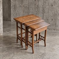3 x nesting table / nesting set / arts and crafts / 1950s