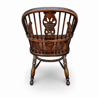 9 x RAC / Royal Antique Collection / Oak wheelback Windsor armchairs / 1980s