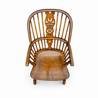9 x RAC / Royal Antique Collection / Oak wheelback Windsor armchairs / 1980s
