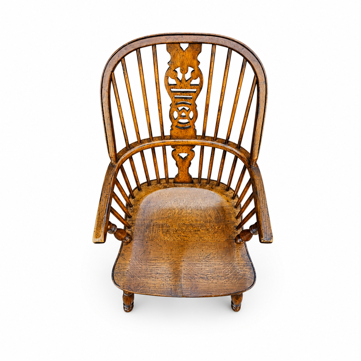 9 x RAC / Royal Antique Collection / Oak wheelback Windsor armchairs / 1980s