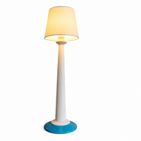 Set of 2 rare Kostka totem table lamps / epoxy / France 1980s