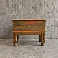 Antique wooden sewing table