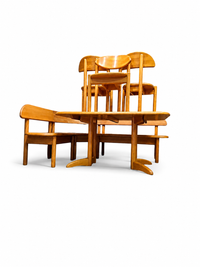 Very rare Ansager mobler set, table , sofa 3x chairs / corner bench