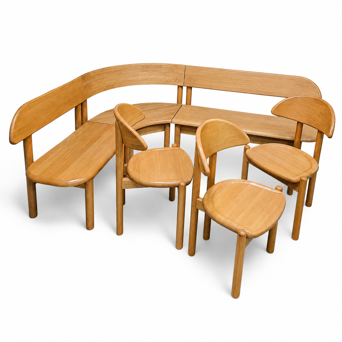 Very rare Ansager mobler set, table , sofa 3x chairs / corner bench