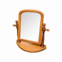 Frenche  pine wood swivel mirror / 1970s