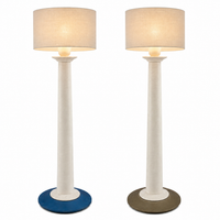 Set of 2 rare Kostka totem table lamps / epoxy / France 1980s