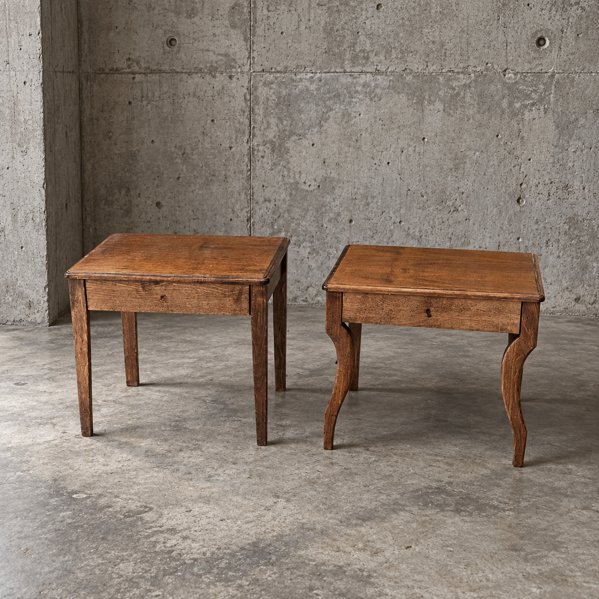 2 x matching night stand / side table / 1980s