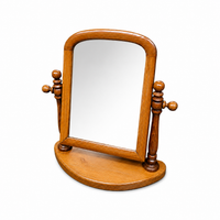 Frenche  pine wood swivel mirror / 1970s