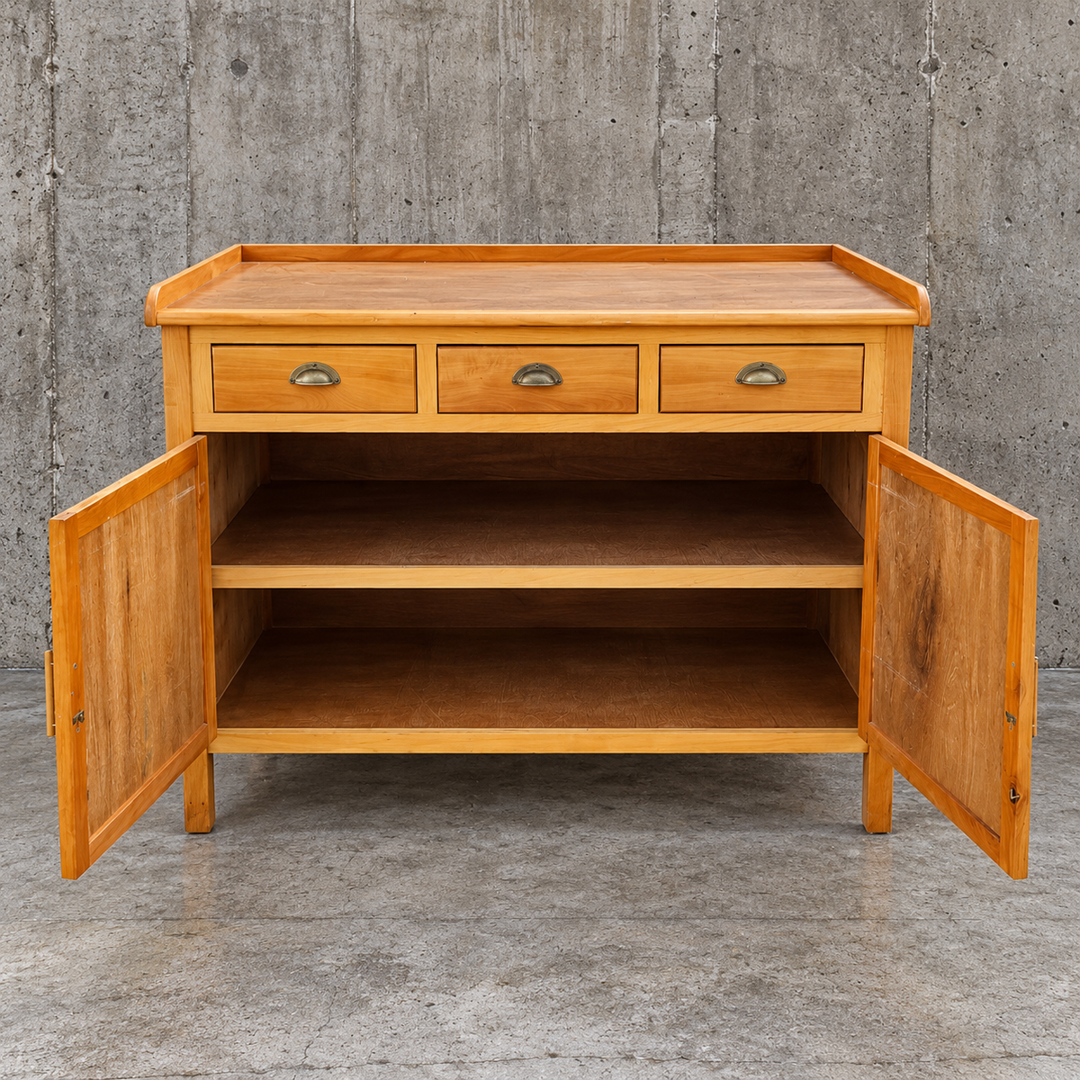 Wood combination Sideboard / Side board / Dresser / 2 x drawer / 1970s