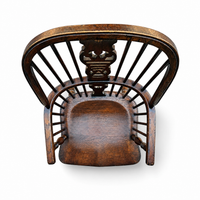 9 x RAC / Royal Antique Collection / Oak wheelback Windsor armchairs / 1980s