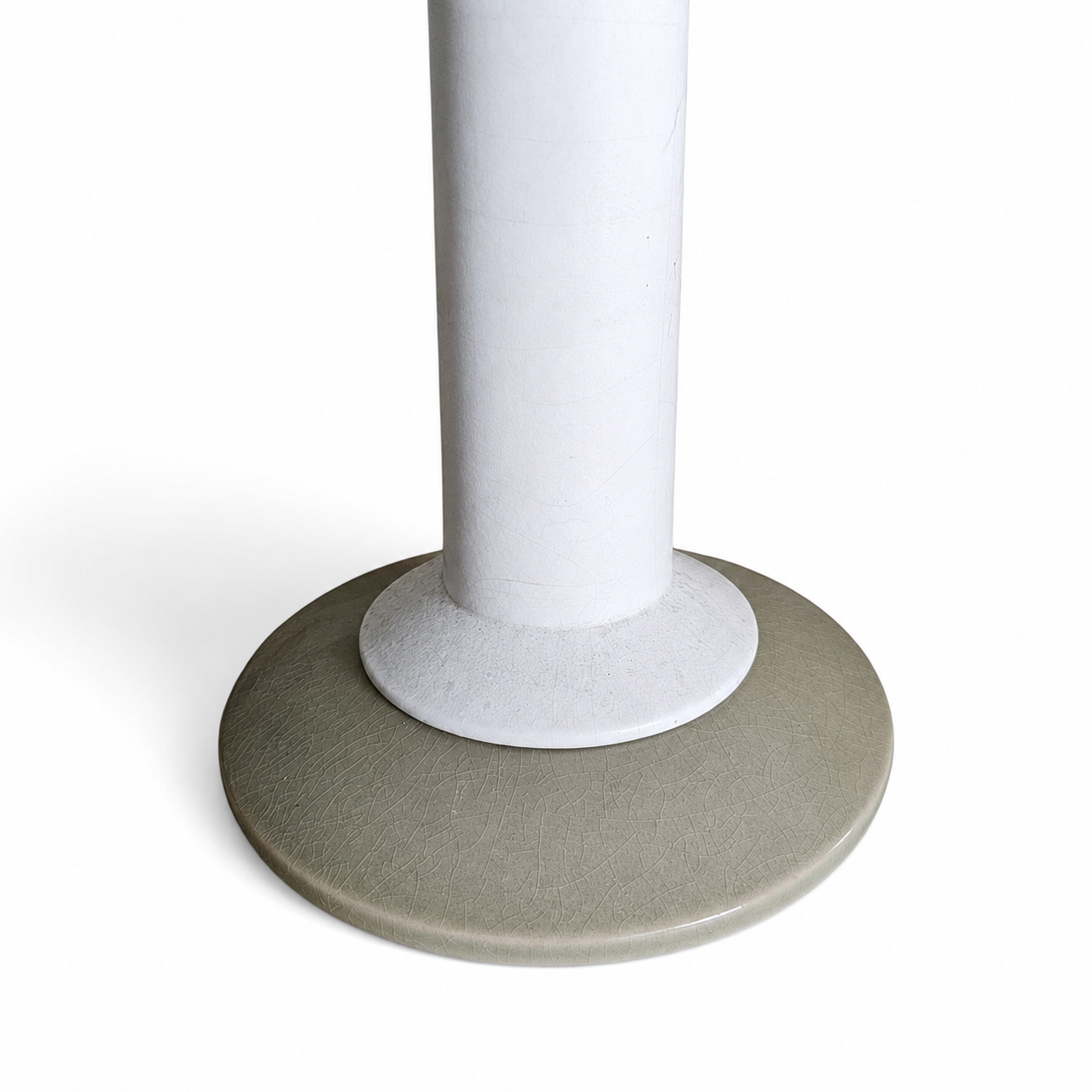 Set of 2 rare Kostka totem table lamps / epoxy / France 1980s