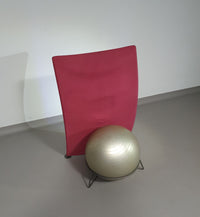 Italiaanse moderne bordeauxrode balfauteuil San Siro ontworpen door Fabrizio Ballardini, 1995
