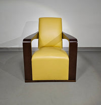 Hugo Ridder
 Prachtige staat / 2 x Ying fauteuil / Hurgues Chevalier / leer / van Chafik Gasmi