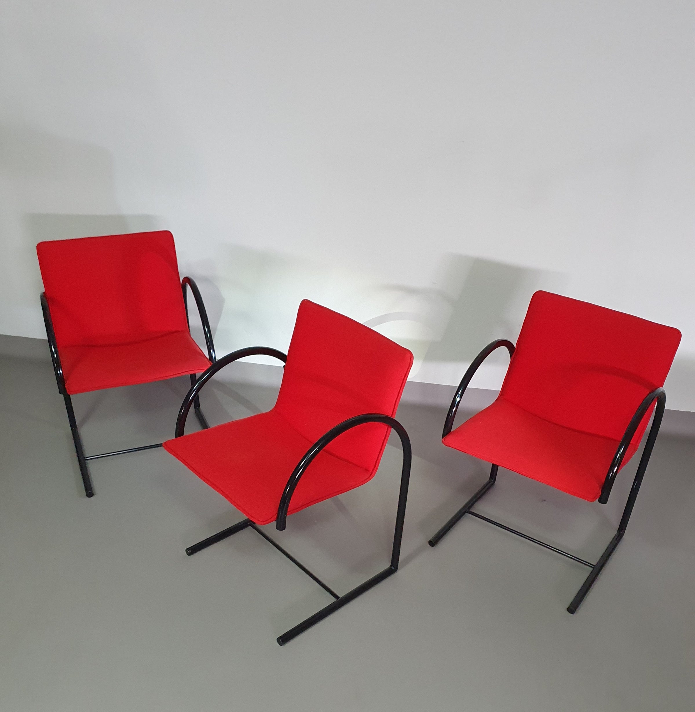 CIRKEL ARM STOELEN VAN PIERRE MAZAIRAC &amp; KAREL BOONZAAIJER VOOR METAFORM 1980S