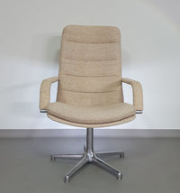 5 x Artifort hoge rug bureaustoel jaren 70 met fantastische originele wollen bekleding. Ongelooflijke staat. Geoffrey d. Harcourt