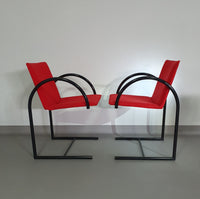 CIRKEL ARM STOELEN VAN PIERRE MAZAIRAC &amp; KAREL BOONZAAIJER VOOR METAFORM 1980S