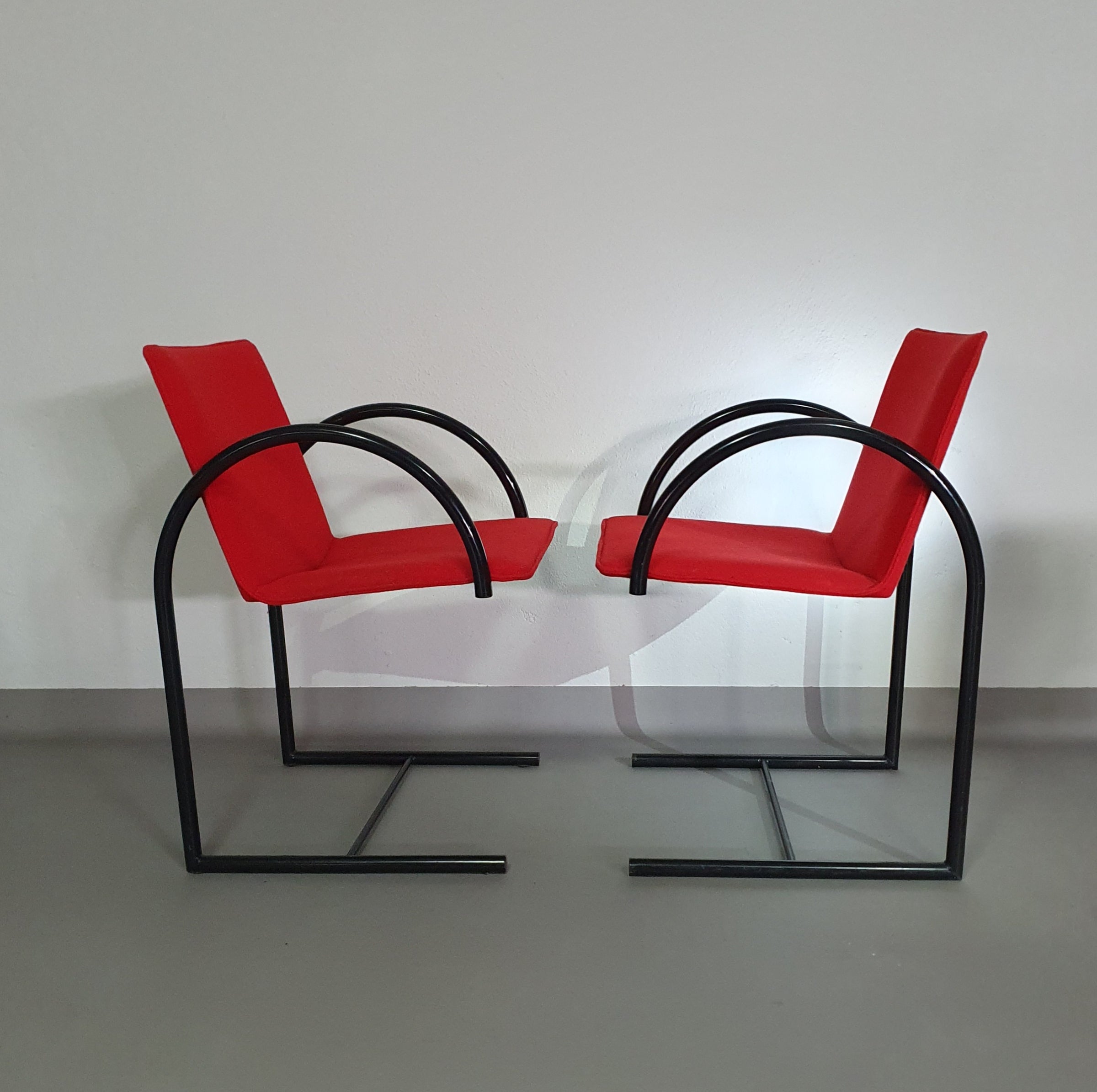 CIRKEL ARM STOELEN VAN PIERRE MAZAIRAC &amp; KAREL BOONZAAIJER VOOR METAFORM 1980S