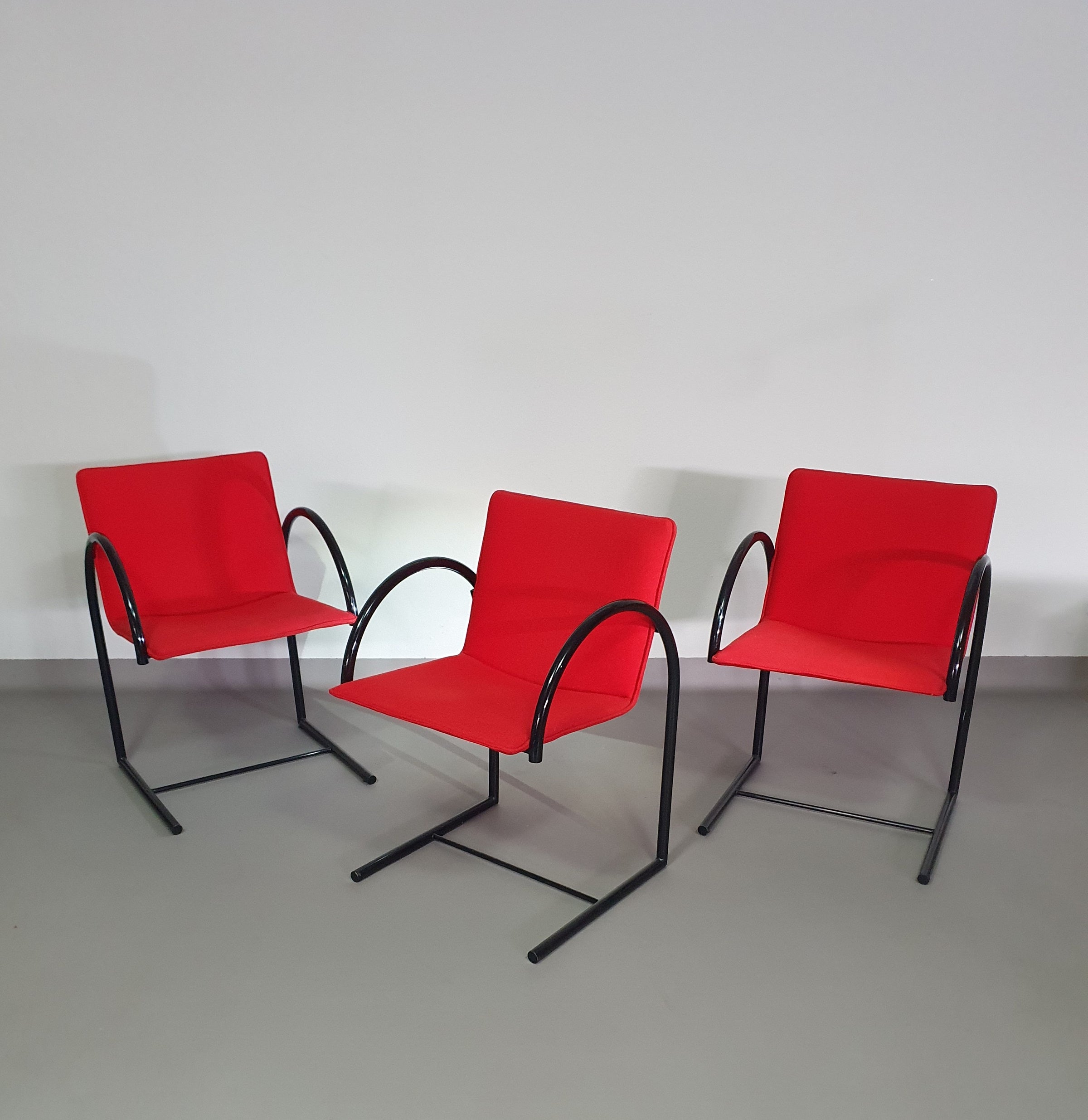 CIRKEL ARM STOELEN VAN PIERRE MAZAIRAC &amp; KAREL BOONZAAIJER VOOR METAFORM 1980S