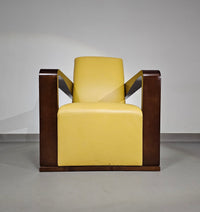 Hugo Ridder
 Prachtige staat / 2 x Ying fauteuil / Hurgues Chevalier / leer / van Chafik Gasmi
