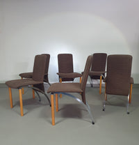 Hennie de Jong stoelen jaren 80 set van 6