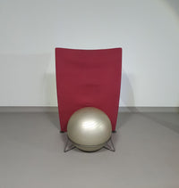 Italiaanse moderne bordeauxrode balfauteuil San Siro ontworpen door Fabrizio Ballardini, 1995