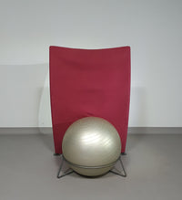 Italiaanse moderne bordeauxrode balfauteuil San Siro ontworpen door Fabrizio Ballardini, 1995