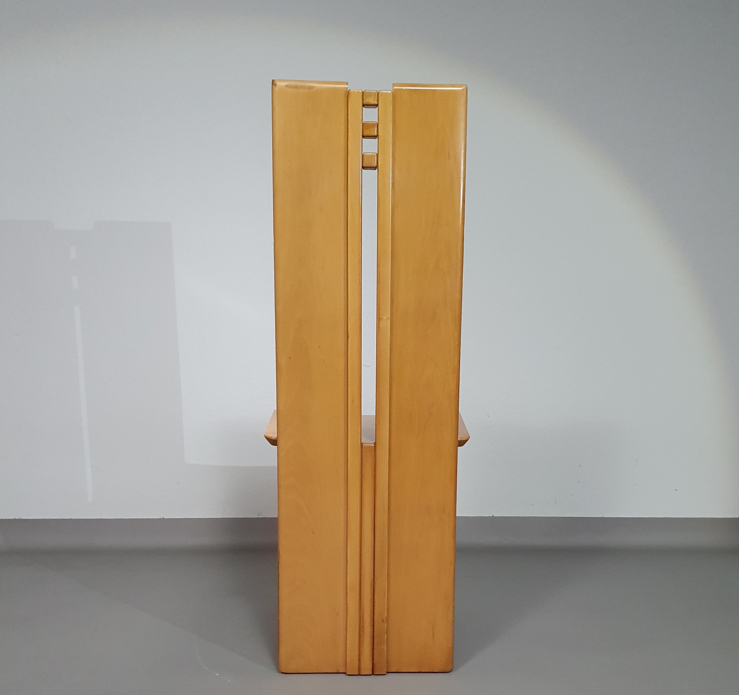Mycene stoel van Ferdinando Meccani voor Meccani Arredamenti, 1978.