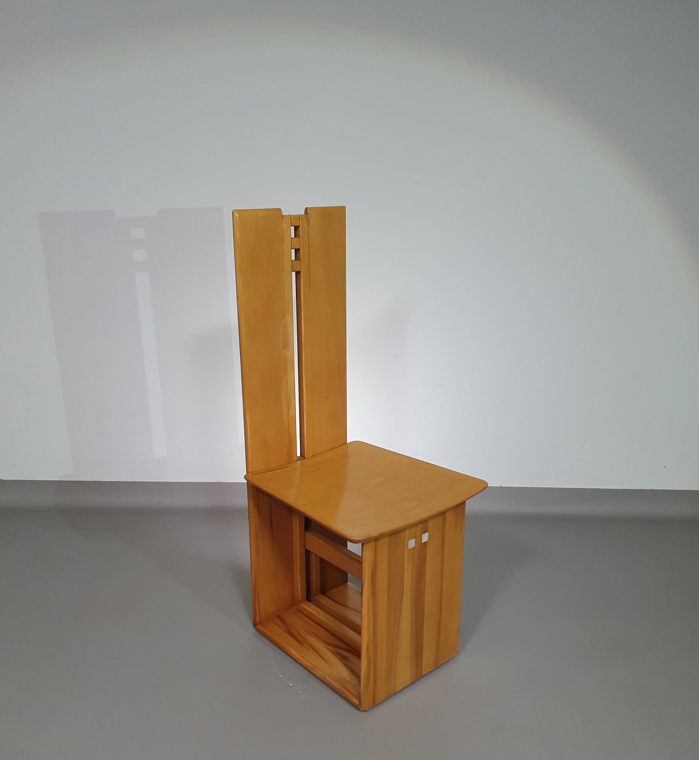 Mycene stoel van Ferdinando Meccani voor Meccani Arredamenti, 1978.