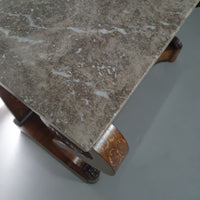 French Trumeau / side table 1830s /  inlay wood / mirror
