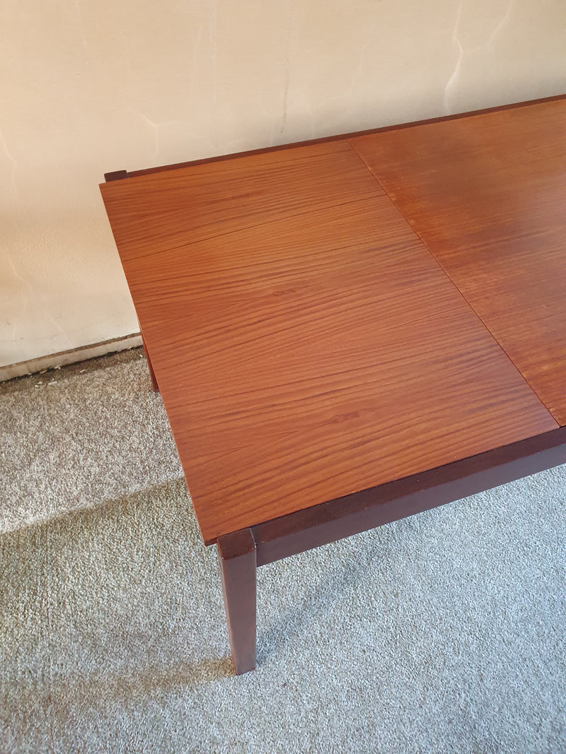 VINTAGE UITSCHUIFBARE EETTAFEL CEES BRAAKMAN VOOR PASTOE JAPANSE SERIE JAREN '60